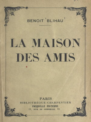 cover image of La maison des amis